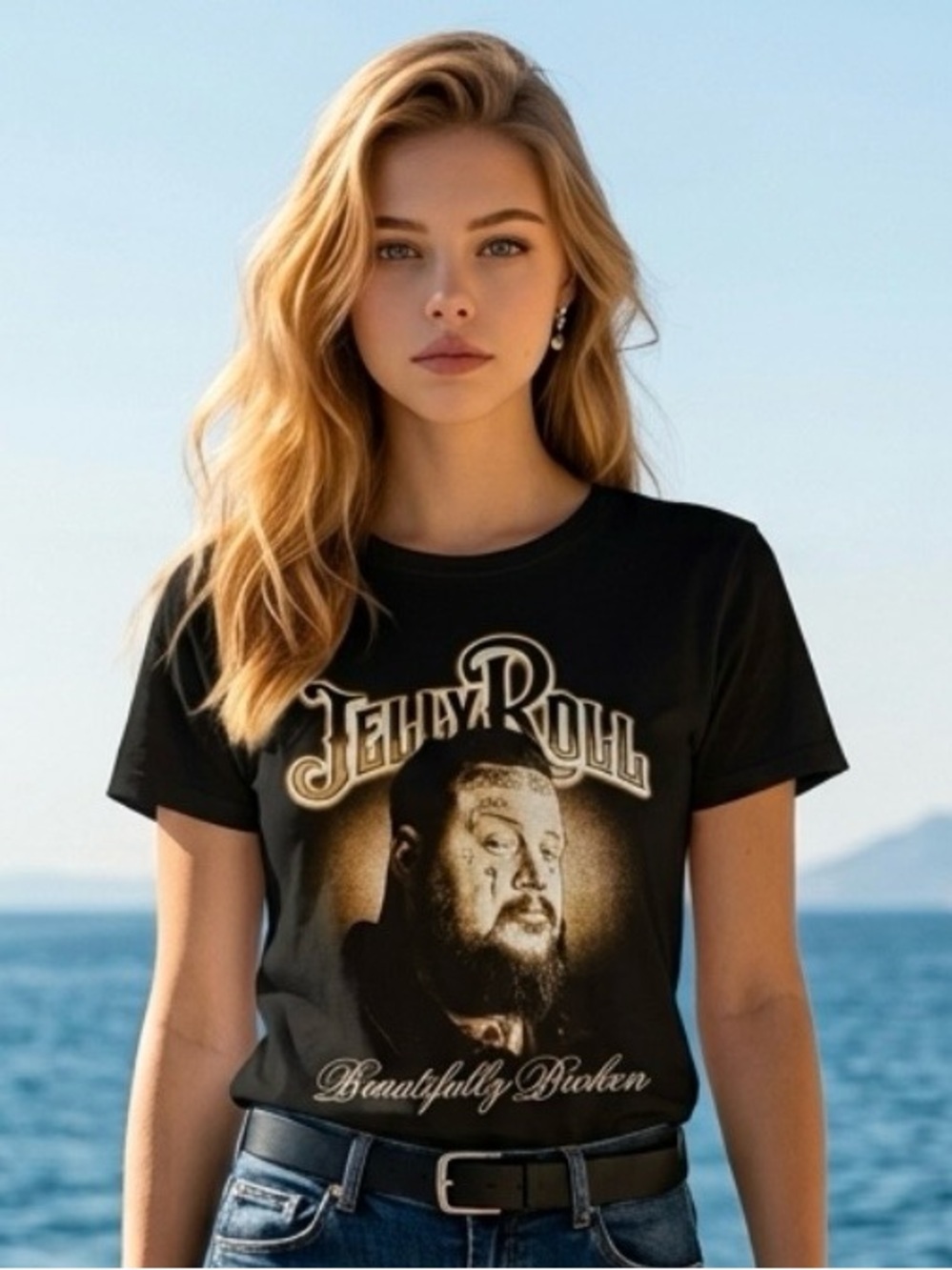 2 for $30 | Jelly Roll ‘Beautifully Broken' Adult Black Tee